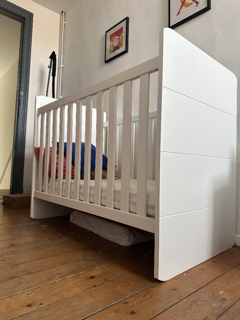 Babybed en meegroeibed, Kinderen en Baby's, Kinderkamer | Bedden, Ophalen, Matras