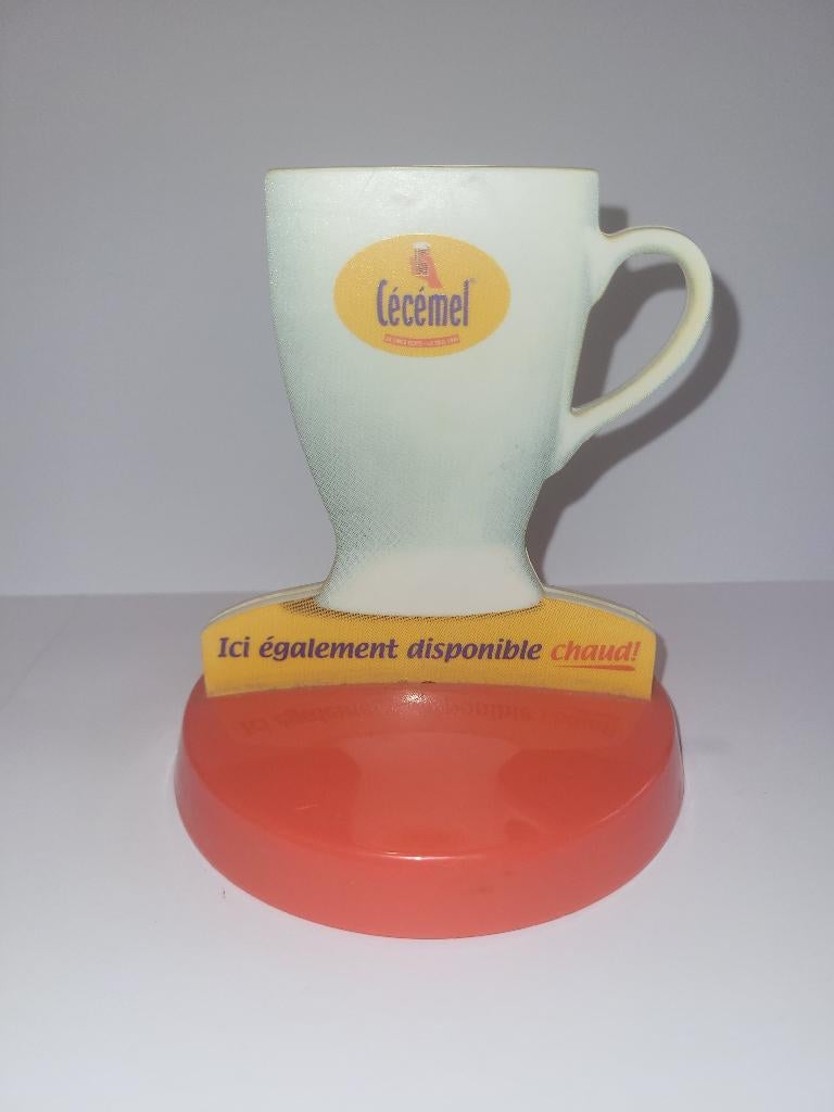 vintage reclamemenuhouder Cécémel plastic, Ophalen of Verzenden, Gebruikt, Reclamebord