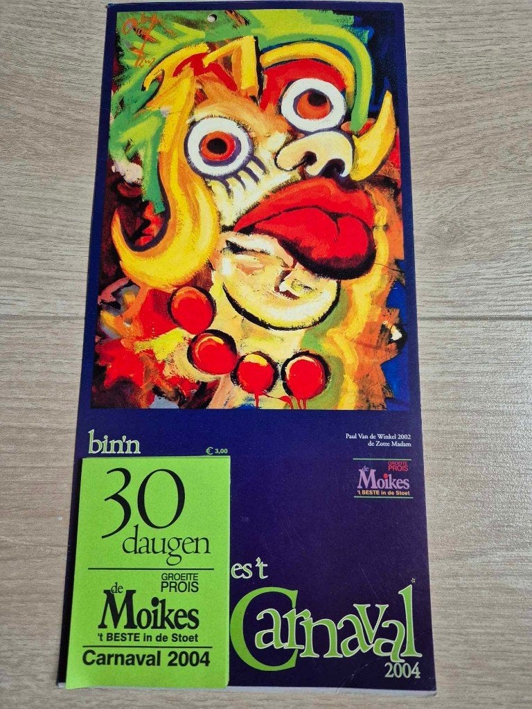 Aalst carnaval aftelkalender de moikes 2004, Enlèvement ou Envoi