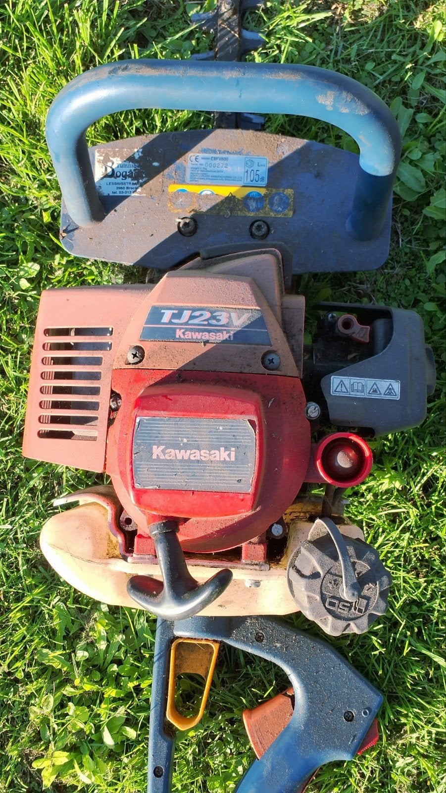 heggeschaar kawasaki voor onderdelen, Ophalen, Gebruikt, Benzine