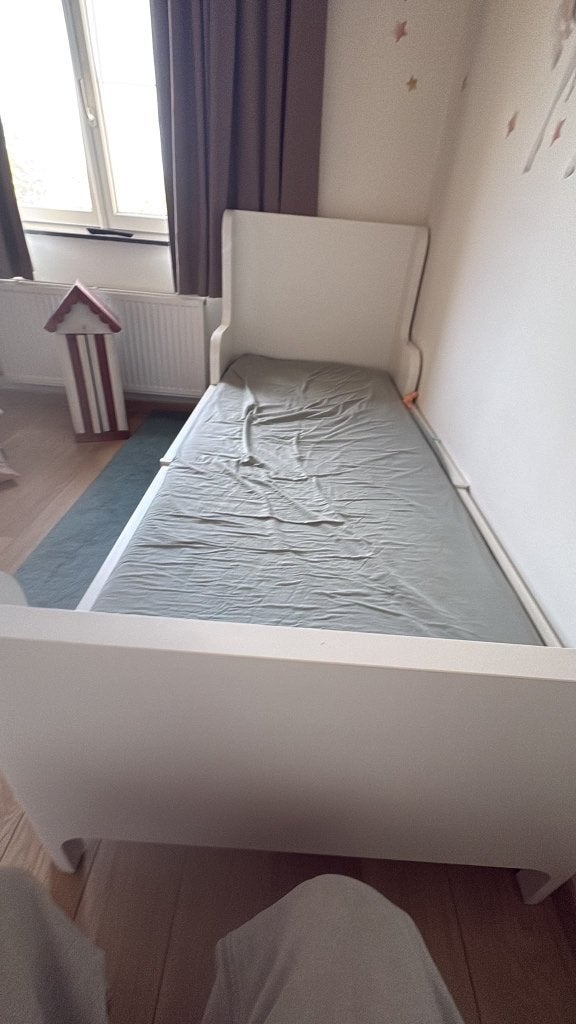 Busunge meegroeibed, Kinderen en Baby's, Ophalen, 85 tot 100 cm, Zo goed als nieuw, Matras