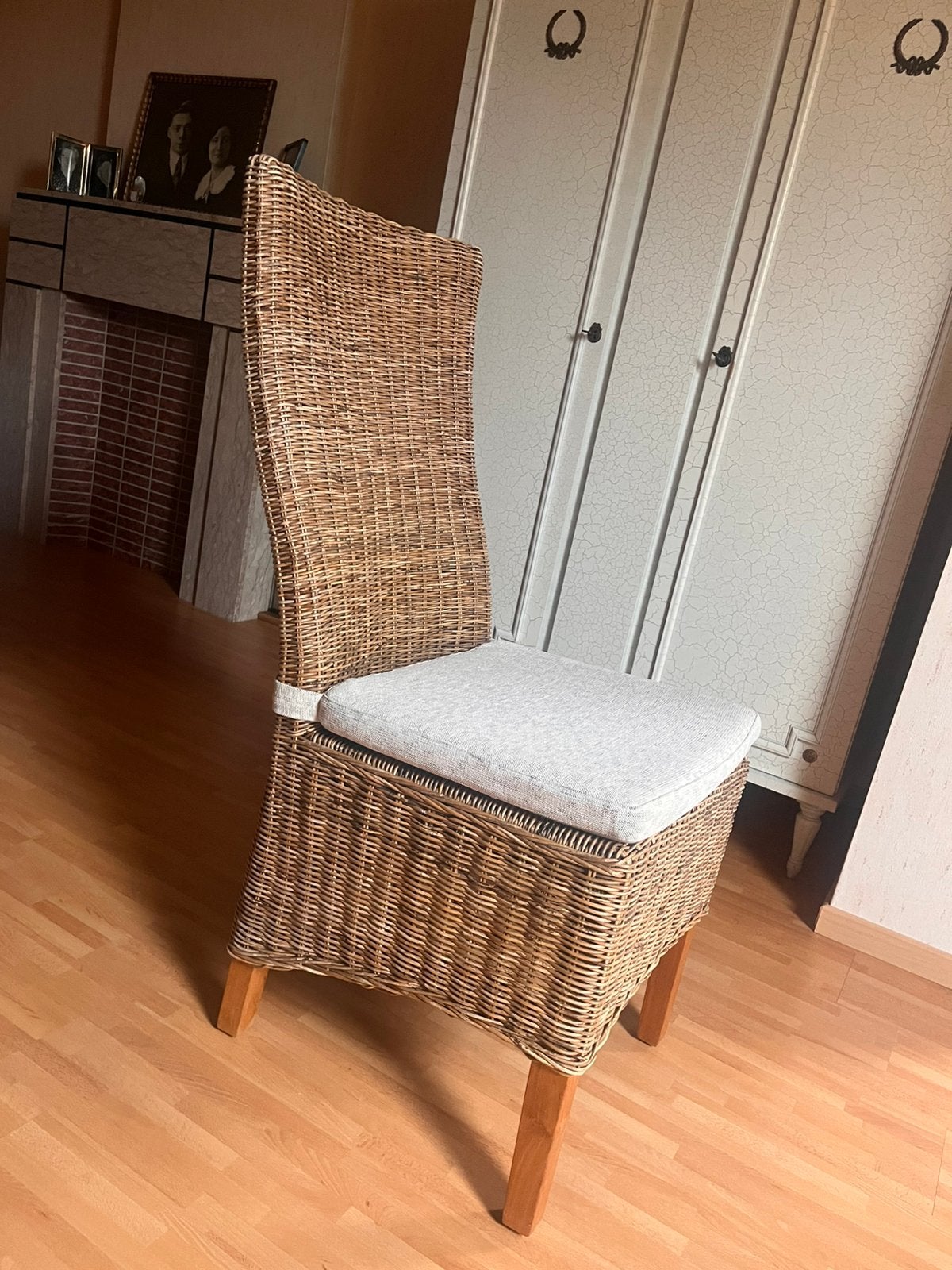 rietenstoelen, Huis en Inrichting, Ophalen, Gebruikt, Bruin, Riet of Rotan