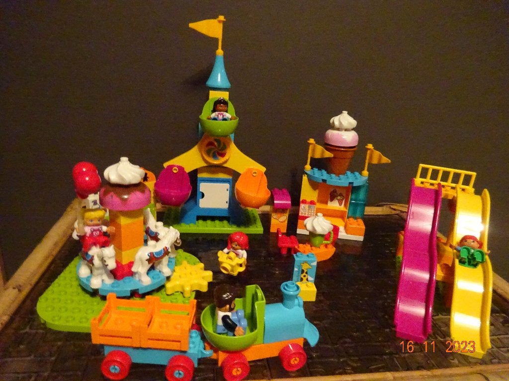 LEGO DUPLO Grote Kermis - 10840*VOLLEDIG*PRIMA STAAT*, Enlèvement ou Envoi, Duplo
