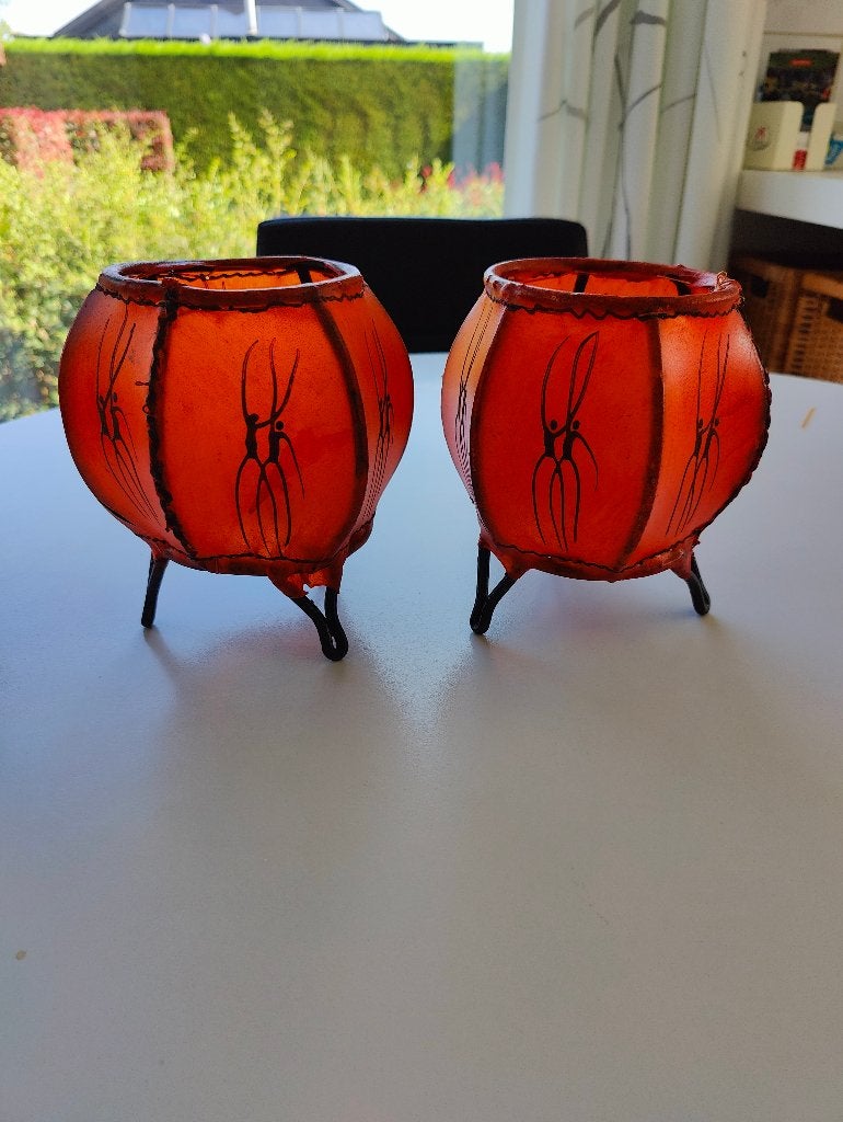 Traditionele Marokkaanse kaarslampjes, Huis en Inrichting, Woonaccessoires | Kandelaars en Kaarsen, Ophalen of Verzenden, Nieuw
