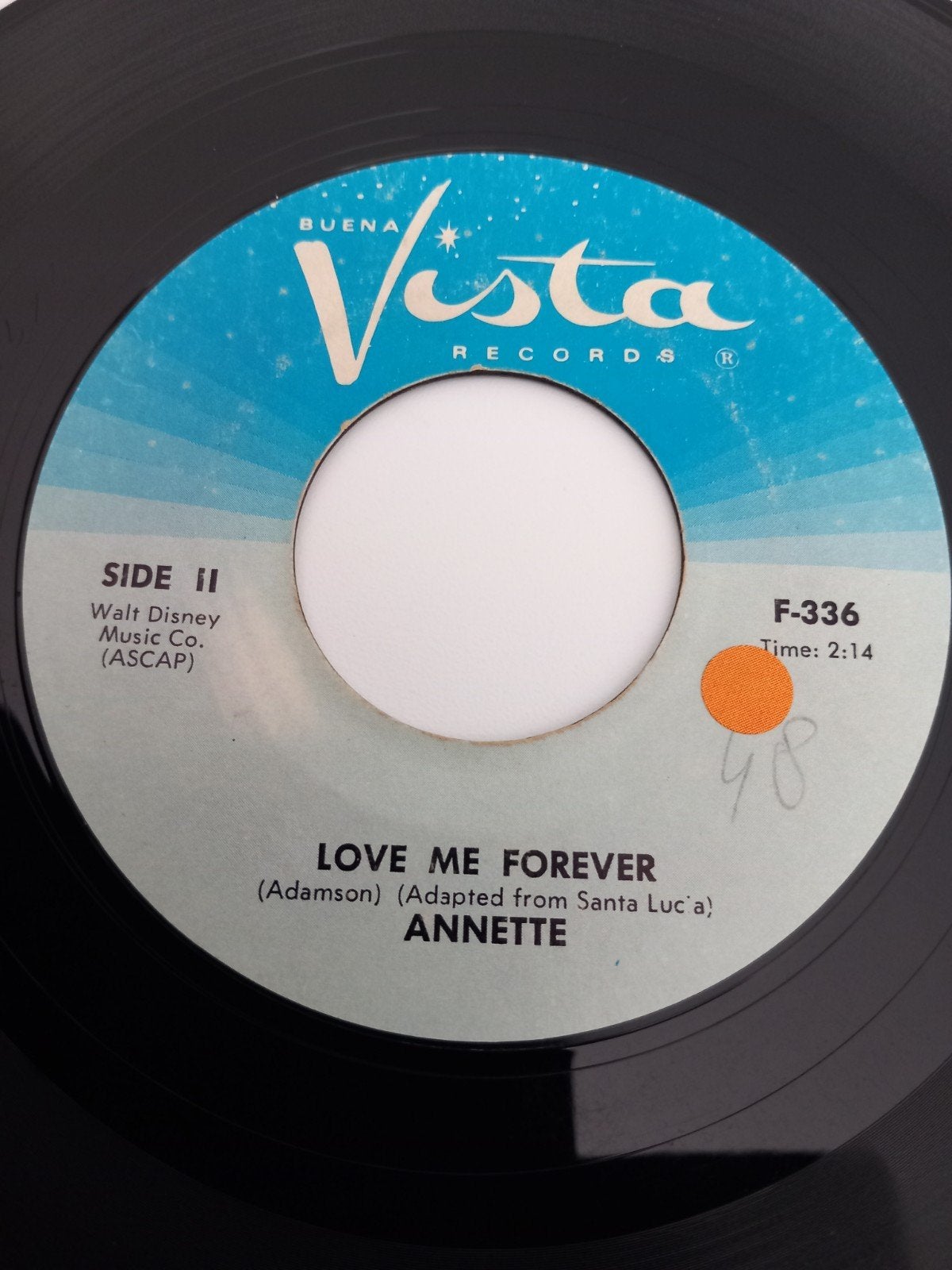 ANNETTE. LOVE ME FOREVER. OLDIES 60S USA 45T