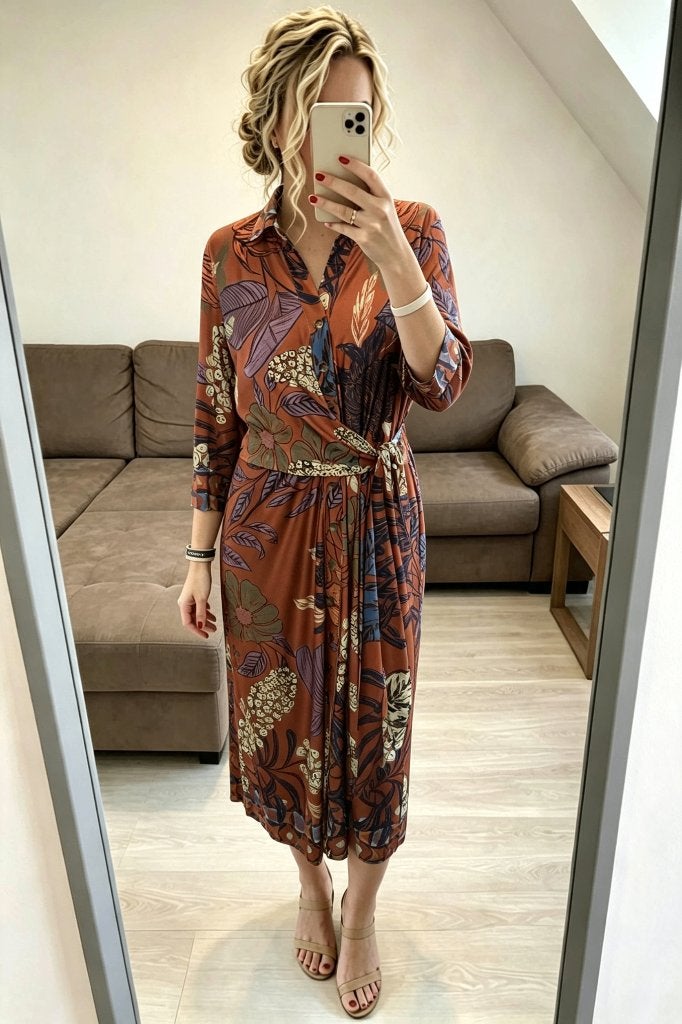Lange jurk xxl K-Design, Kleding | Dames, K-design, Verzenden, Maat 46/48 (XL) of groter, Zo goed als nieuw