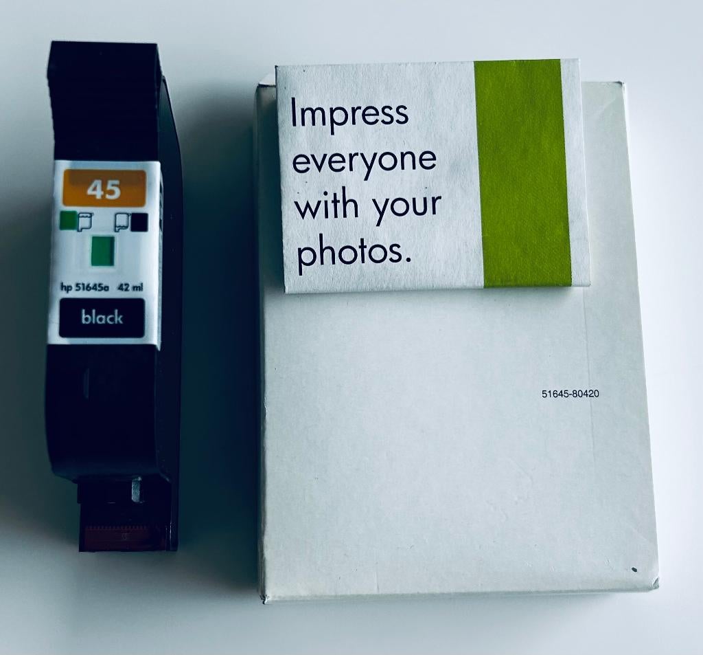 HP 45 (51645A) Inktcartridge Zwart NIEUW, Computers en Software, Printerbenodigdheden, Ophalen of Verzenden, Nieuw, Cartridge