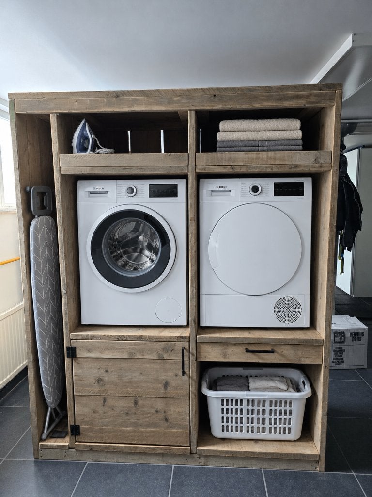 Wasmachine kast met opbergruimte te koop, Enlèvement, Neuf