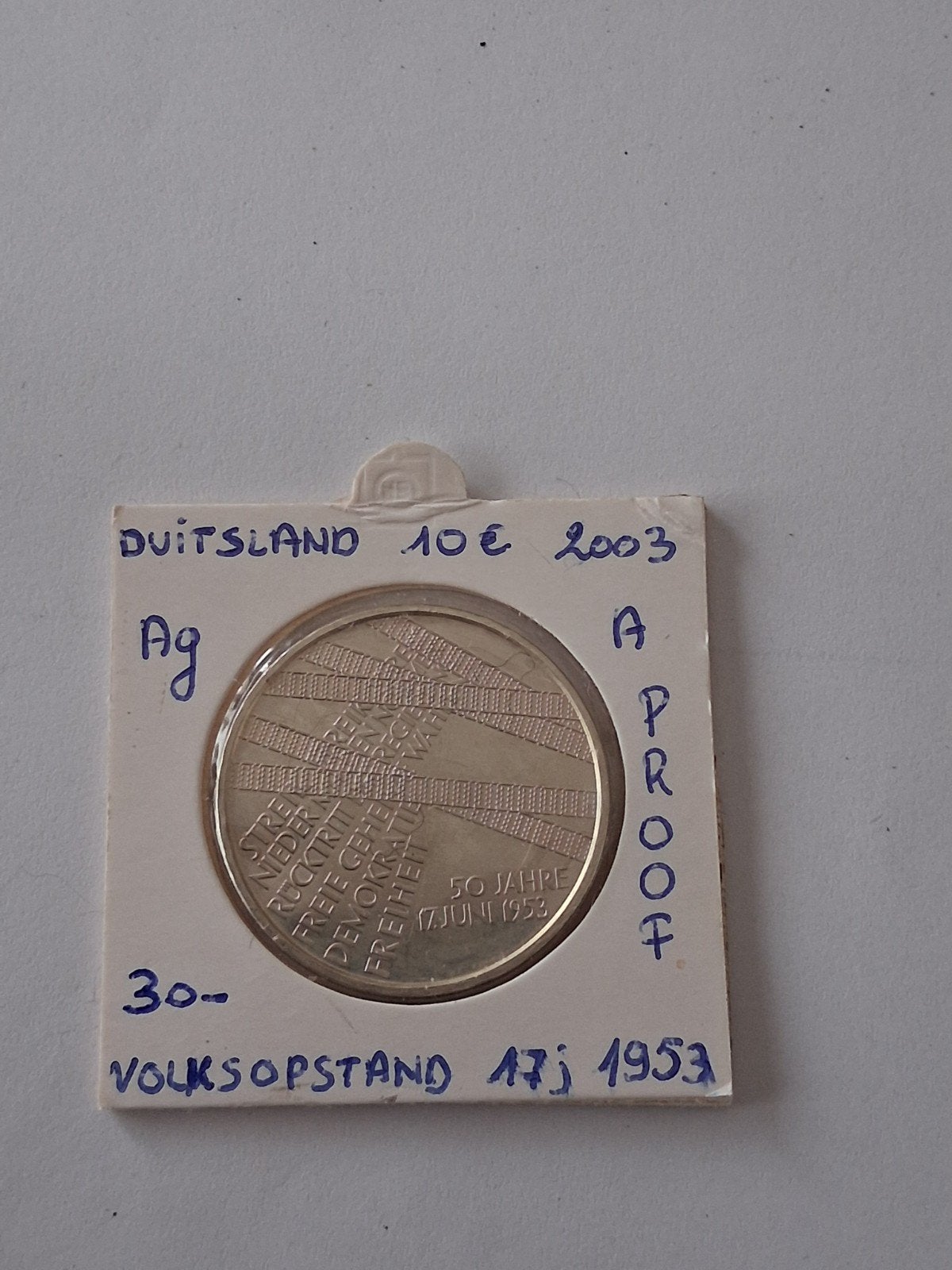 Allemagne 10 euros 2003 A. AG, Enlèvement ou Envoi, Allemagne, 10 euros