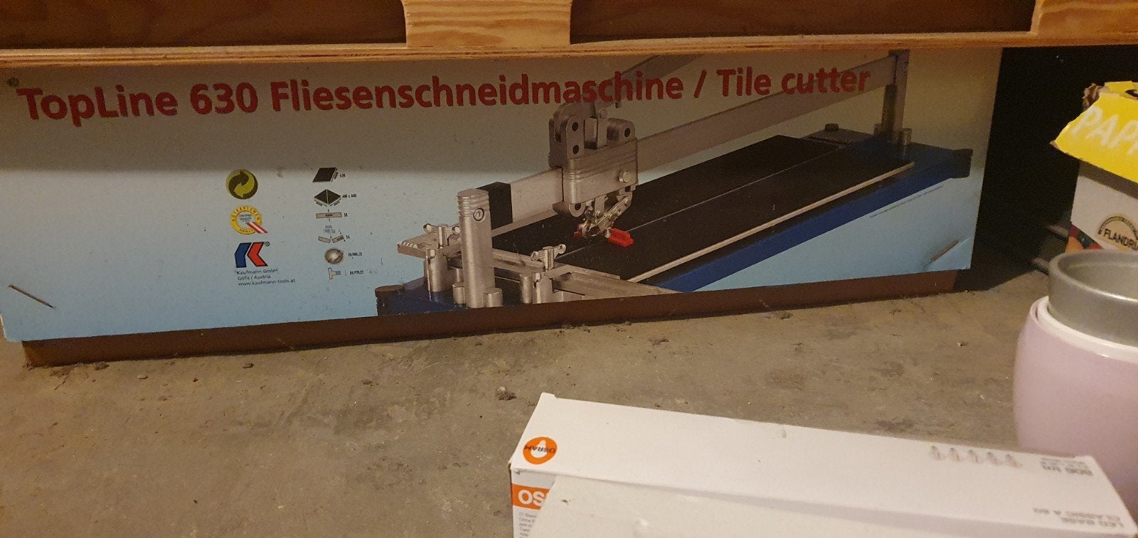 tegelsnijder, Ophalen