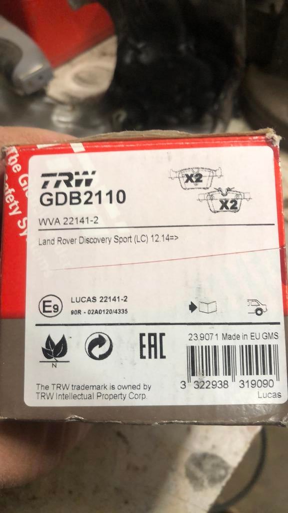 TRW-remblokken. Nieuw. 25€., Ophalen, Land Rover