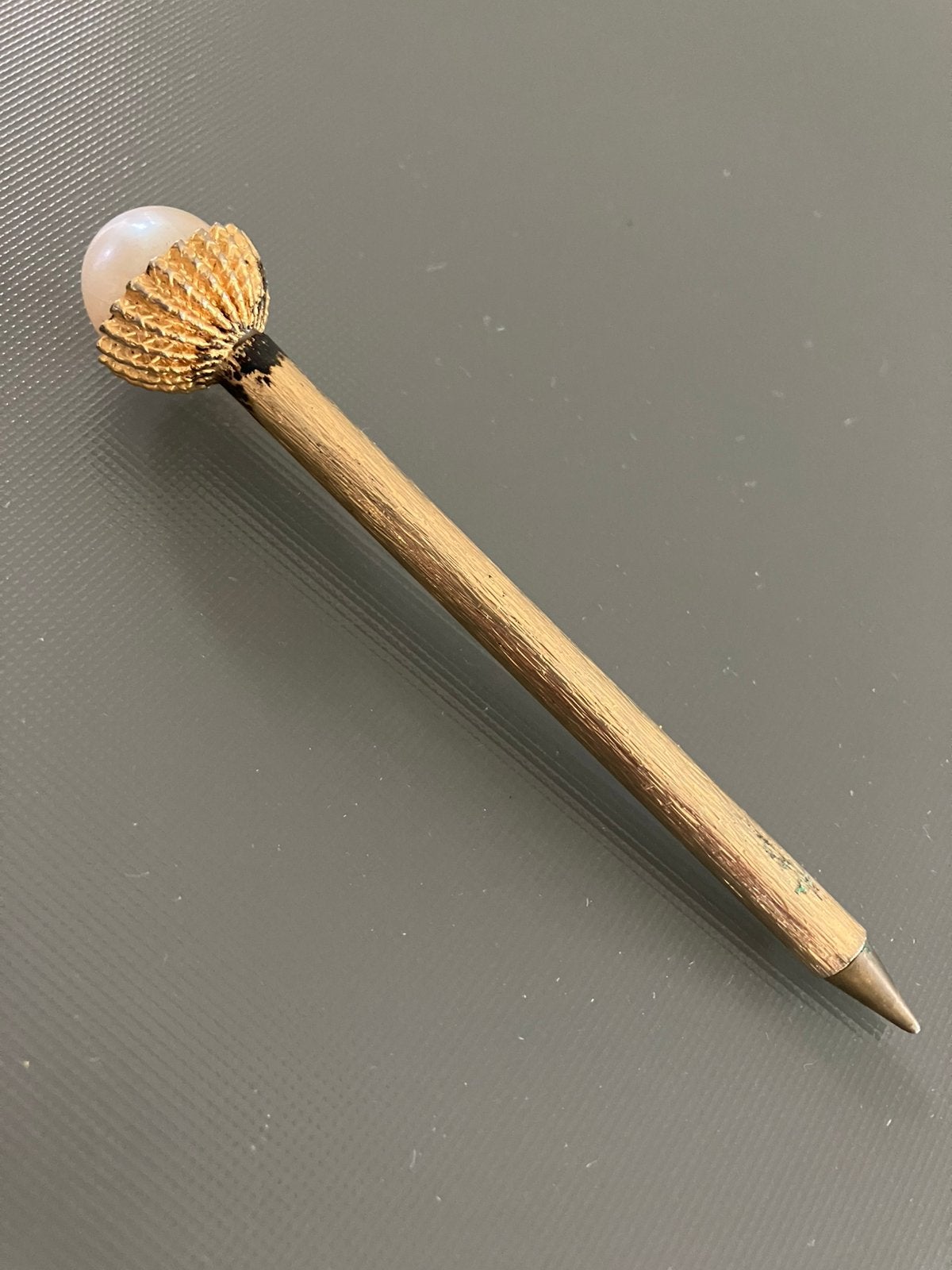 VINTAGE Vergulde balpen, L 10 cm., Ophalen of Verzenden, Gebruikt