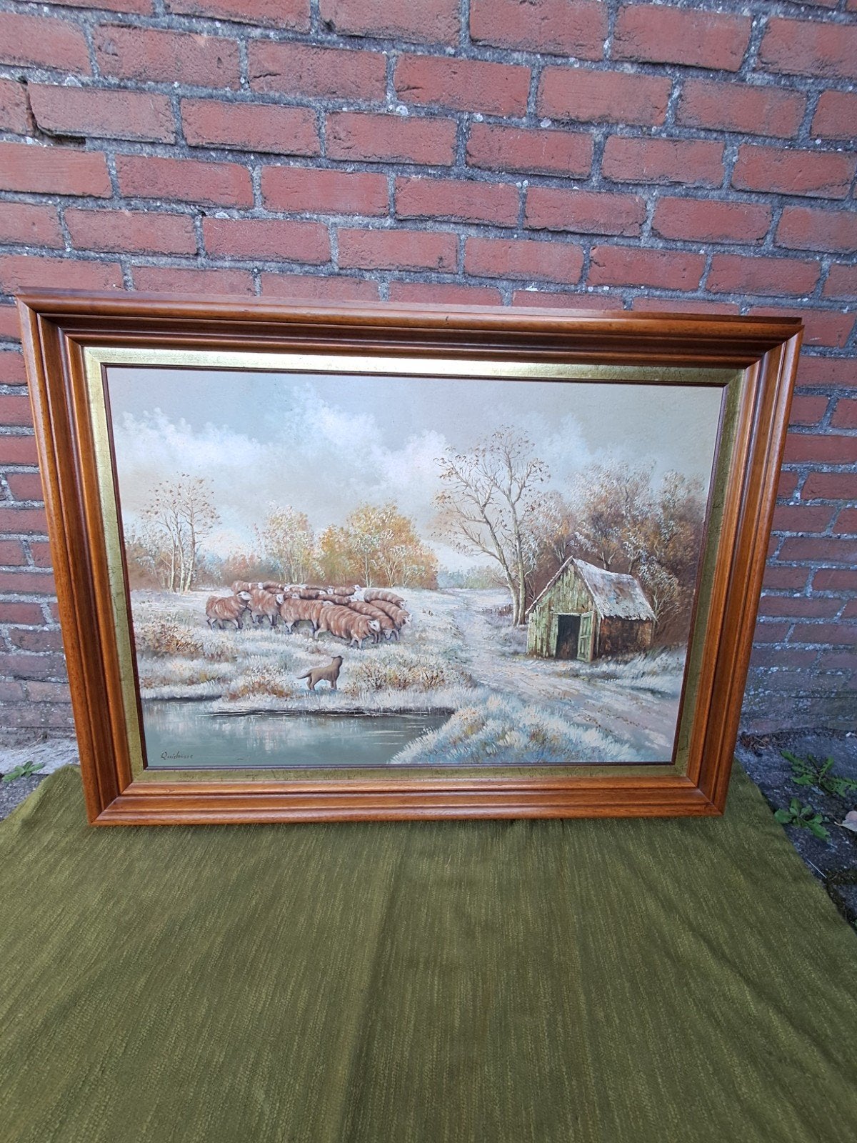 groot schildrije Quidousse 90 ×120, Antiquités & Art, Enlèvement