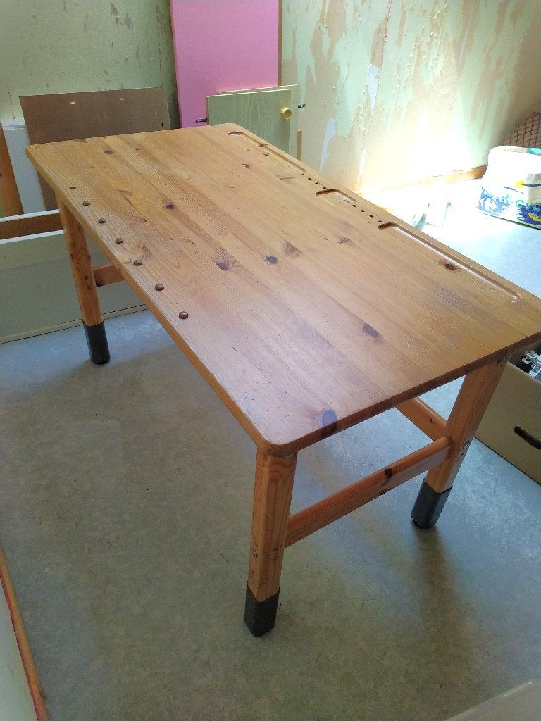 Bureau sapin enfant, Maison & Meubles, Bureaux, Enlèvement, Utilisé, Bureau enfant, Beige