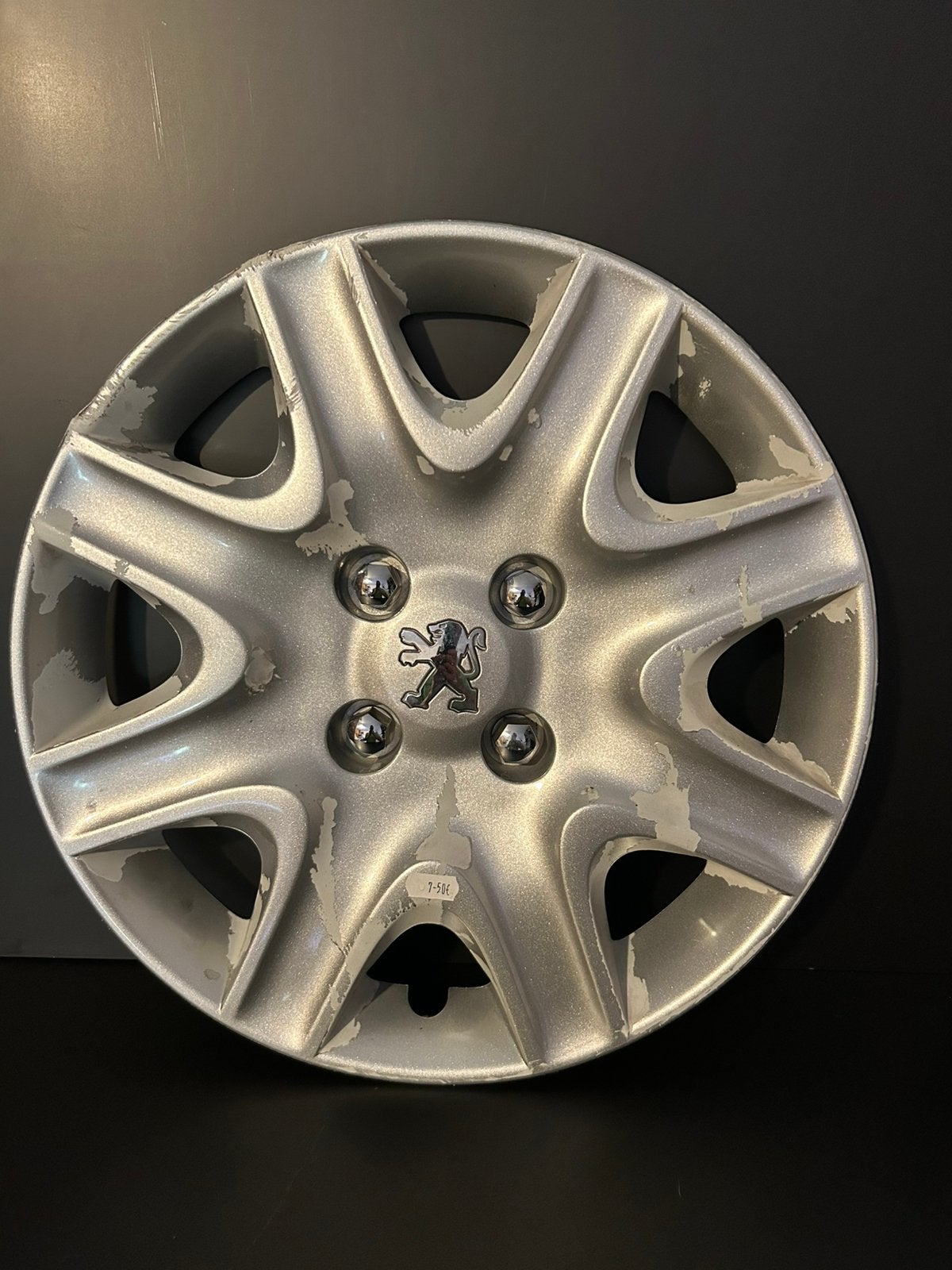 1 enjoliveur d’origine Peugeot 207,208,307,308 partner 15", Enlèvement ou Envoi, Utilisé