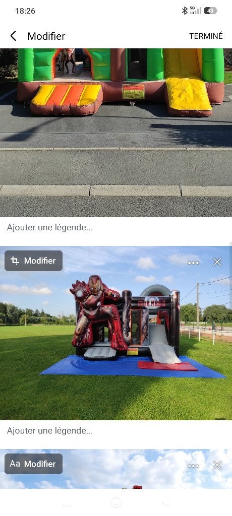 Château gonflable a vendre, Enlèvement, Utilisé