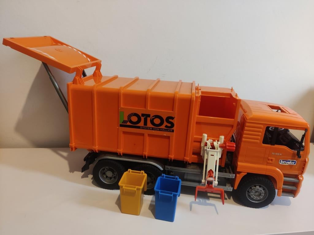 BRUDER vuilniswagen MAN schaal 1:16, Ophalen, Gebruikt, Bus of Vrachtwagen, Overige merken