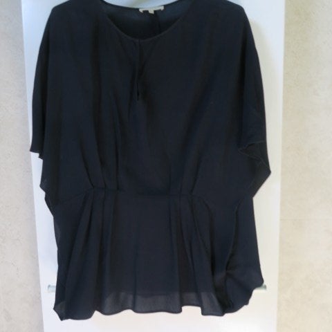 Oversized blouse blauw plooien voorkant Paula Ka mt 42, Blauw, Maat 42/44 (L), Nieuw, Ophalen of Verzenden