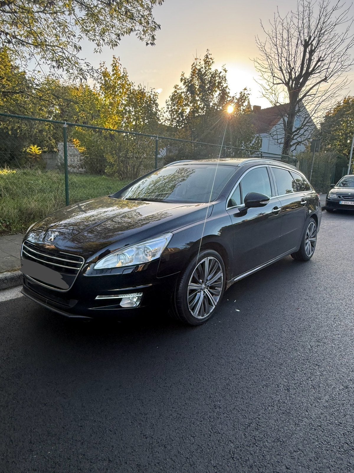 Full Option Peugeot 508 SW 1.6 benzine 156 PK ( Gekeurd ), Euro 5, Zwart, Leder, 5 deurs