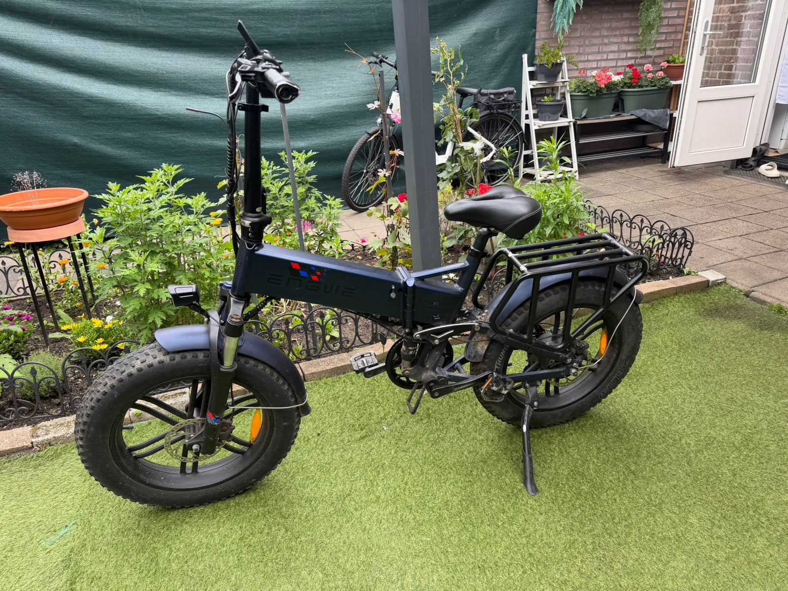Engwe pro 2 vouw Fatbick elektrisch fiets, 20 inch of meer, Gebruikt, Totaal opvouwbaar, Schijfrem