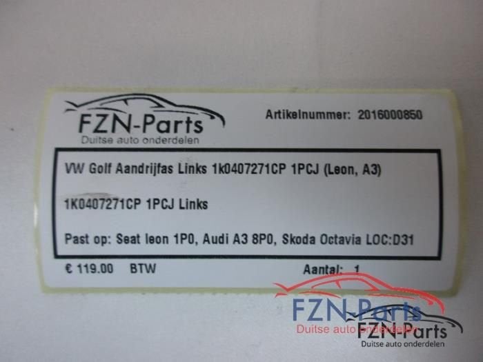 VW Golf 6 Aandrijfas Links, Enlèvement ou Envoi, Utilisé