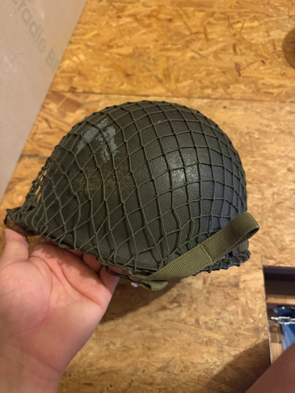 M1 helm wo 2, Ophalen of Verzenden, Landmacht, Helm of Baret
