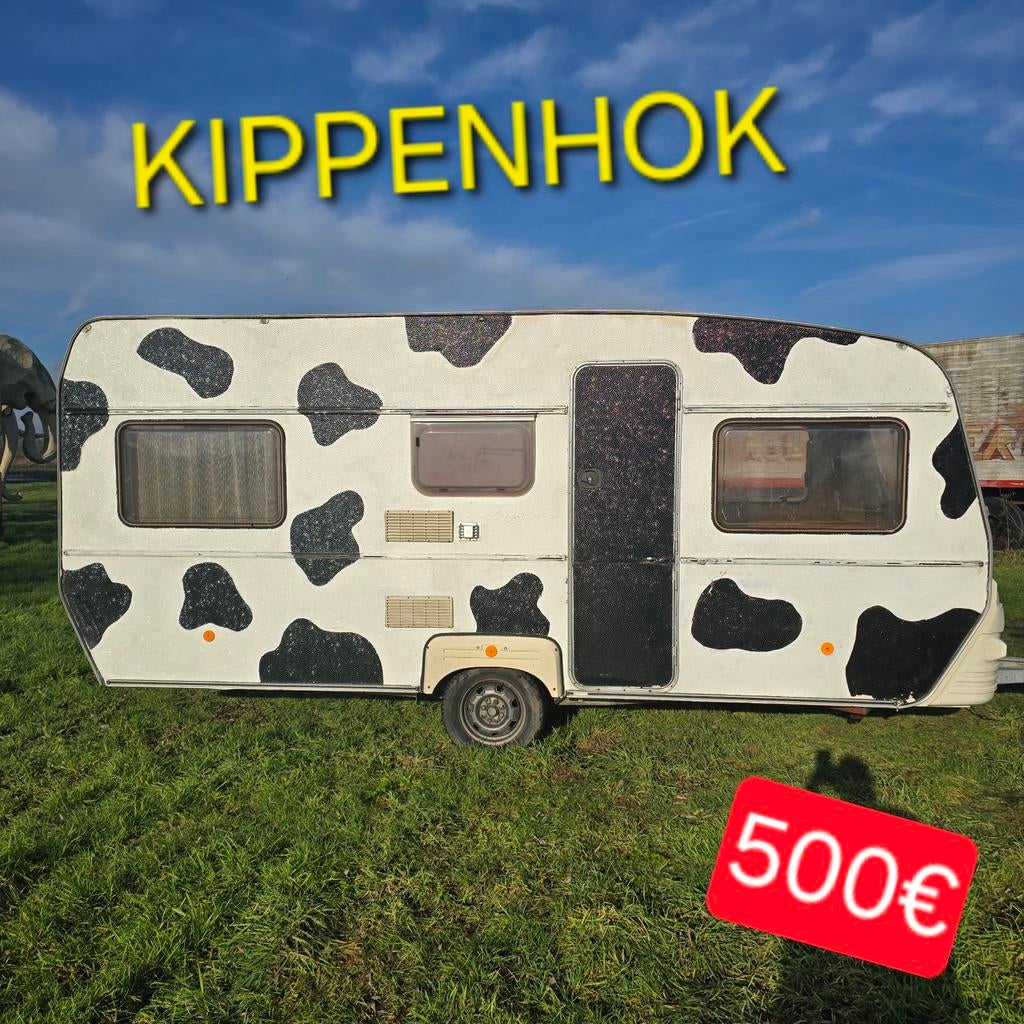 Caravane, poulailler, pâturage pour chevaux, forêt, étang, q, Enlèvement
