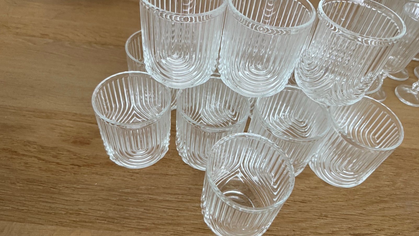 12 japandi water/limonade glazen - nieuw, Enlèvement, Neuf, Verre ou Verres