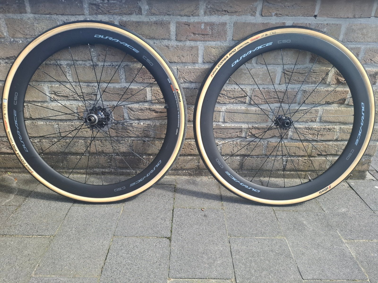 dura ace c50 tubeles wielen zgan, Fietsen en Brommers, Ophalen of Verzenden