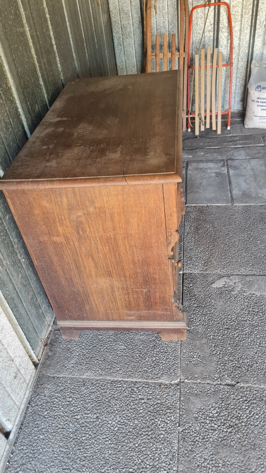 antieke dressoir, Ophalen