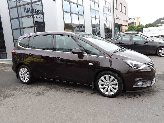 Opel Zafira Tourer 1.4 Turbo, Autos, 102 kW, Automatique, Brun, MPV ou Monospace