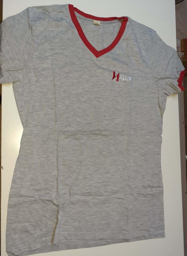 Heren t-shirt grijs rood Halux S, Kleding | Heren, T-shirts, Ophalen of Verzenden, Nieuw, Maat 46 (S) of kleiner, Grijs
