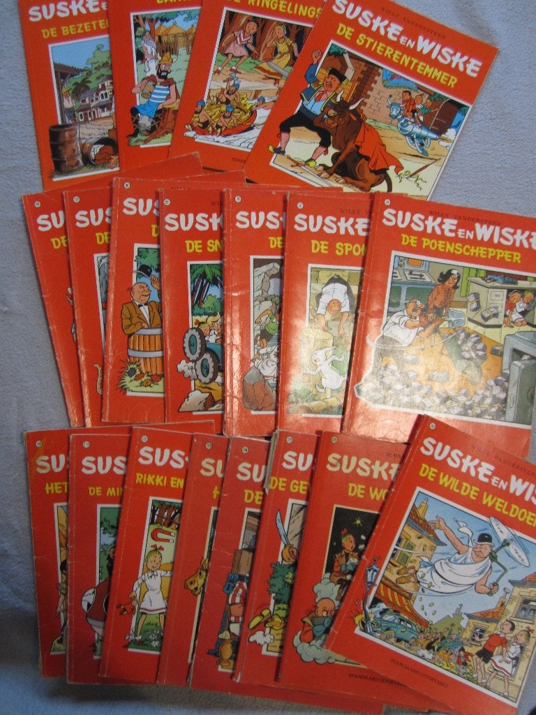 Suske en Wiske, Meerdere stripboeken, Ophalen of Verzenden, Gelezen, Willy vandersteen