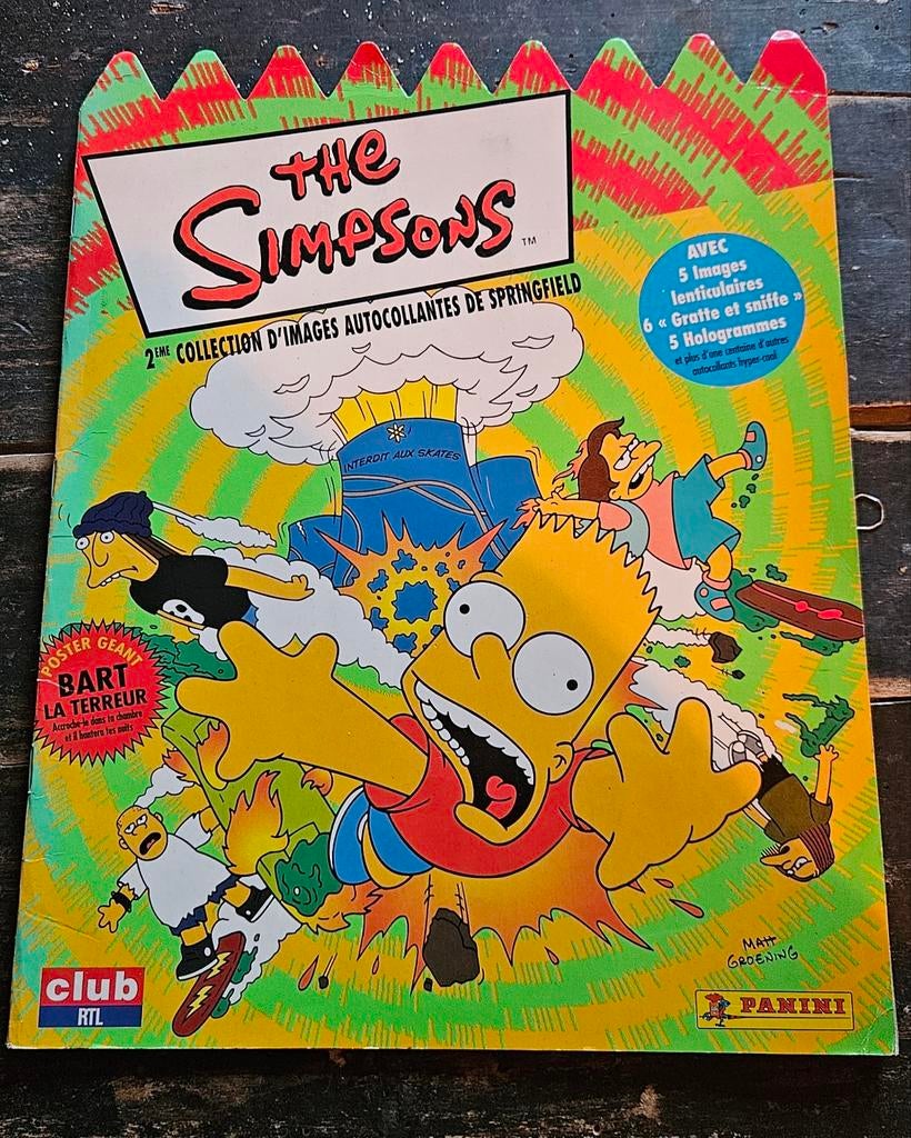The simpsons album panini complet, Collections, Enlèvement ou Envoi