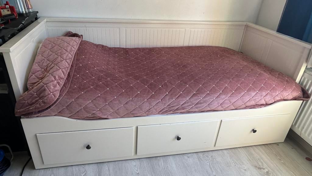 İkea bed, Ophalen, 100 cm, Eenpersoons, Beige