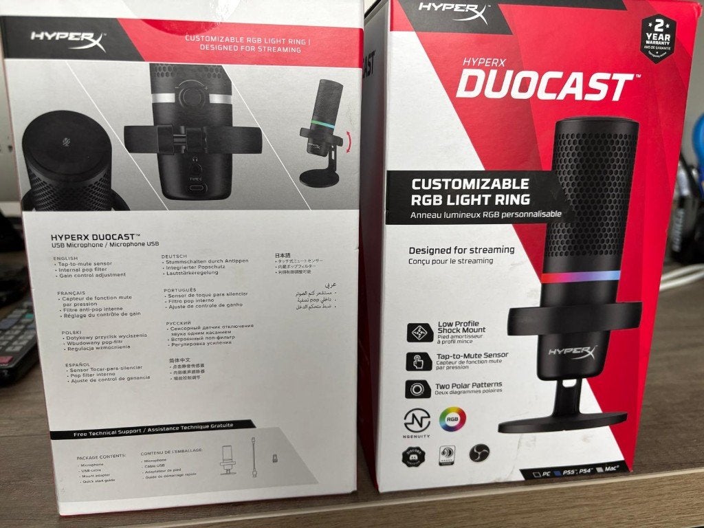 Microphones HyperX DuoCast (2, neufs dans leur boîte), Enlèvement ou Envoi, Neuf