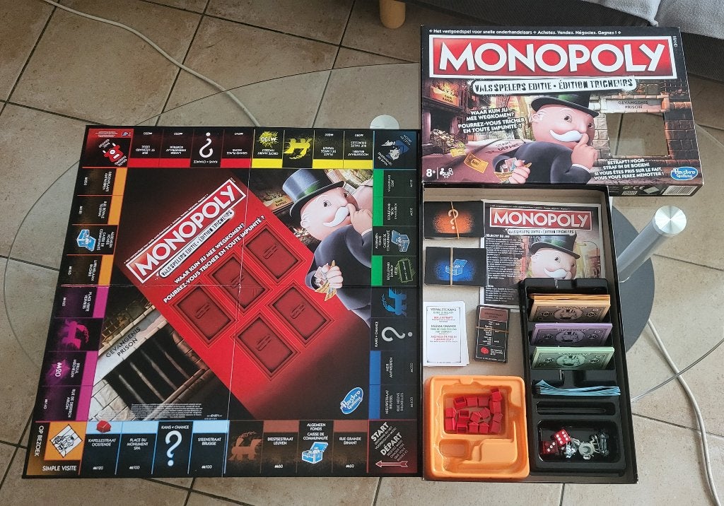 Jeu Monopoly édition tricheurs (INCOMPLET), Enlèvement, Utilisé, HASBRO