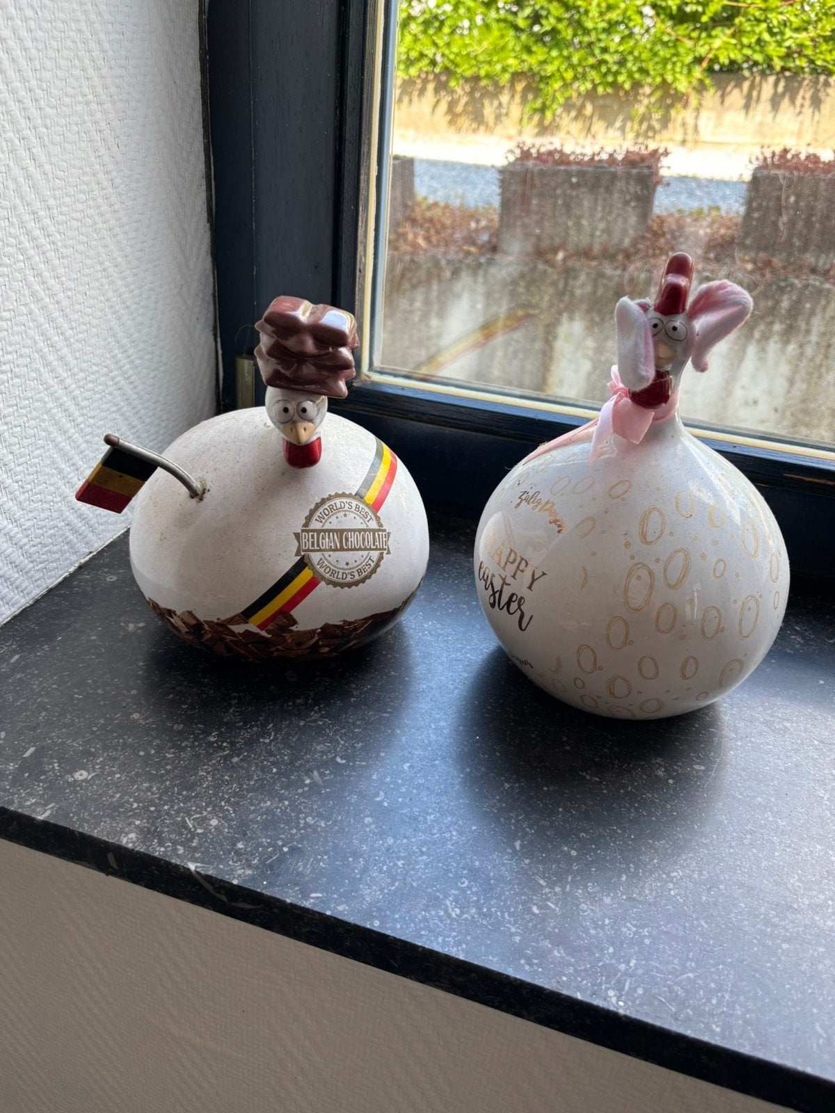 Huisdecoratie kippen, Overige materialen, Ophalen of Verzenden, Wit, Gebruikt