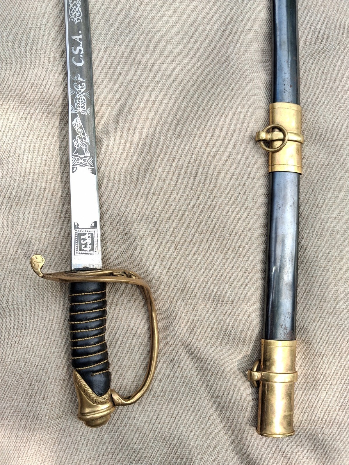Réplique du sabre CSA de la guerre de Sécession américaine, Collections, Enlèvement ou Envoi