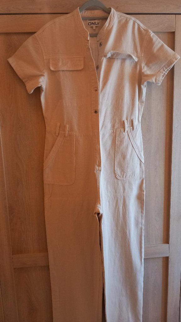 Broekpak Jeans ONLY Large L34, Kleding | Dames, Broeken en Pantalons, Ophalen, Only, Beige, Nieuw