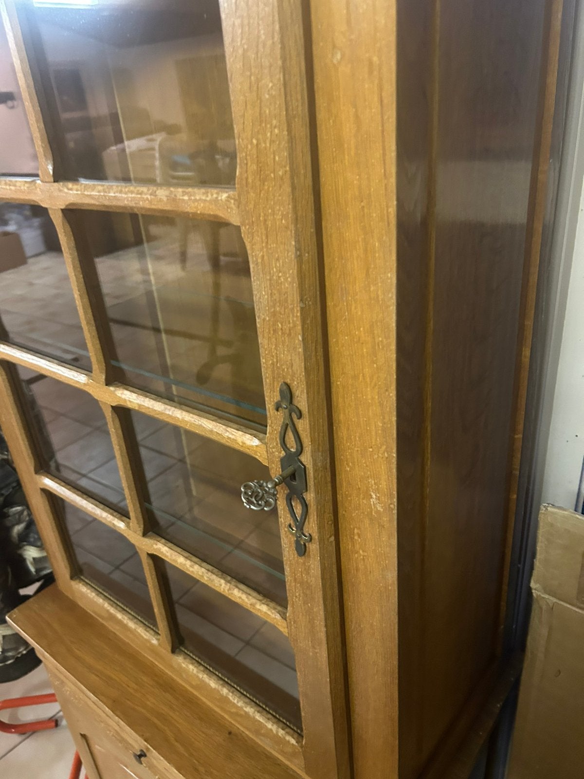 Vitrine 2 pièces, Avec porte(s), Utilisé, Moins de 50 cm, Jaren 70