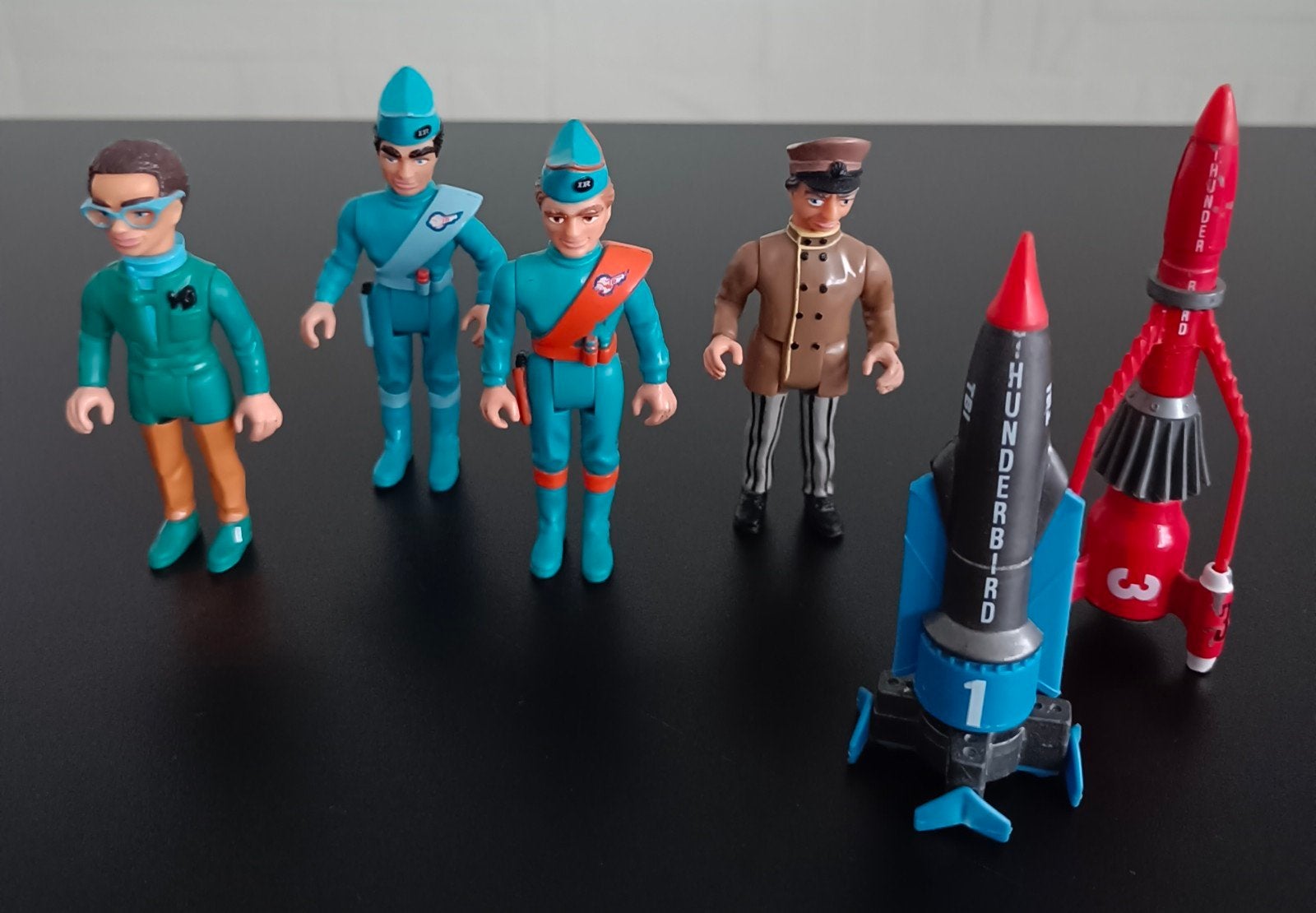 Matchbox Thunderbirds actiefiguren en raketten., Verzamelen, Ophalen of Verzenden, Gebruikt