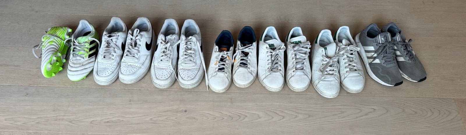 Lot de 7 paires de baskets  Adidas Stan Smith et Nike 38-42, Enlèvement, Baskets