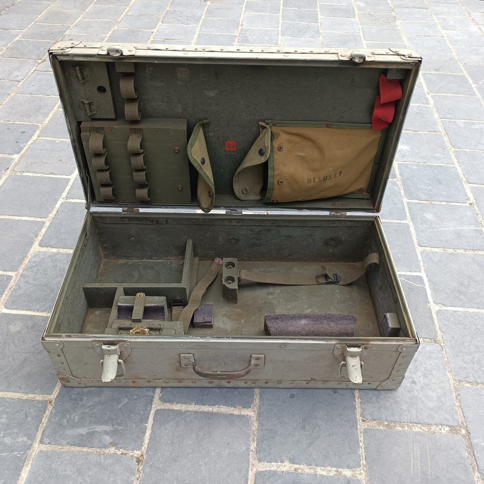 Mijndetectorbehuizing van het US Signal Corps, circa 1944, Ophalen of Verzenden