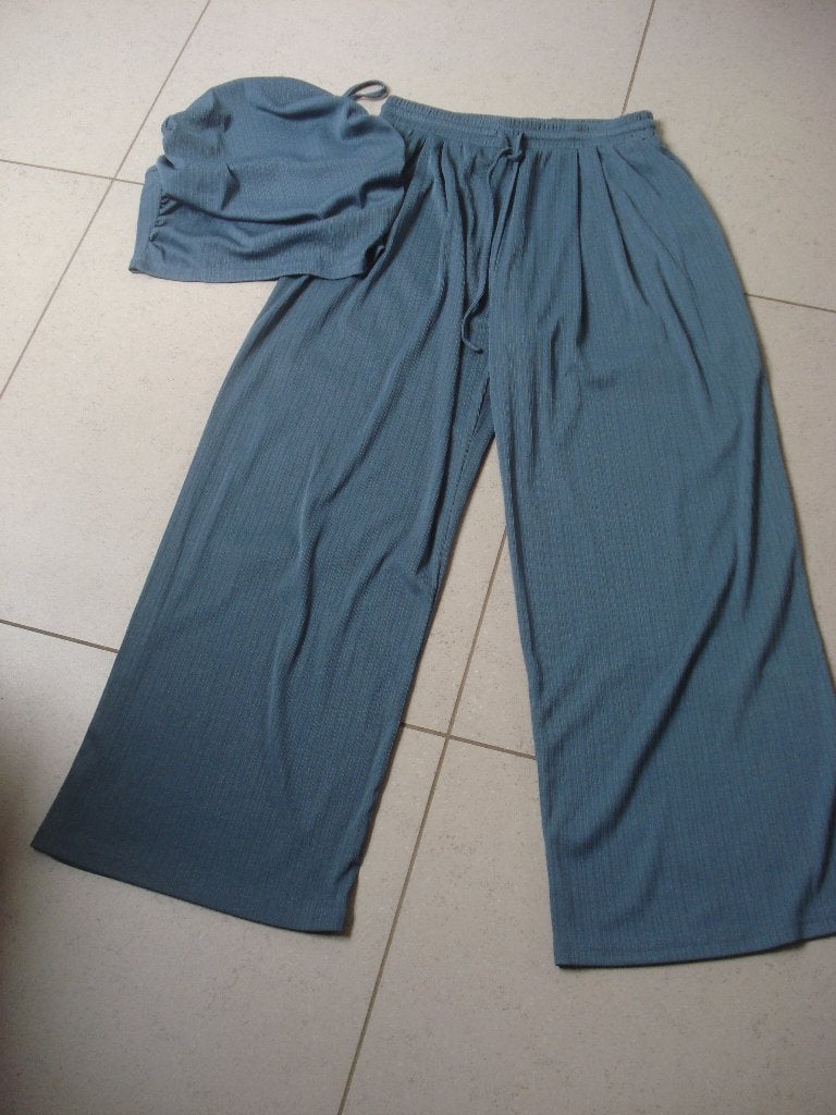 Cider setje, dames/meisjes. mt M, Kleding | Dames, Maat 38/40 (M), Blauw, Ophalen of Verzenden, Gedragen