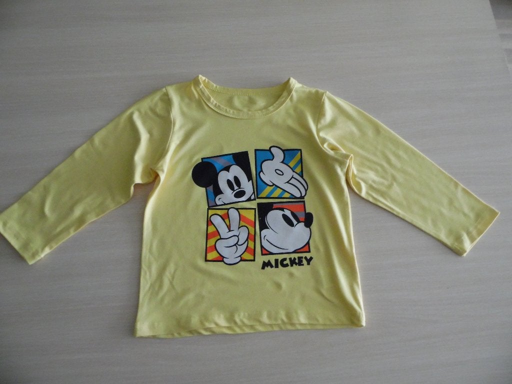 TEE-SHIRT LONGUES MANCHES MICKEY DISNEY   NEUF, Garçon, Enlèvement ou Envoi, Chemise ou À manches longues, Neuf