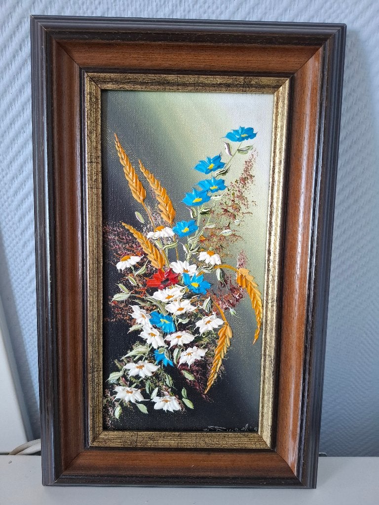 Stil leven schilderijtjes KD Ringele Marcel, Antiek en Kunst, Kunst | Schilderijen | Klassiek, Acrylverf, Doek, Realistisch, Ophalen of Verzenden