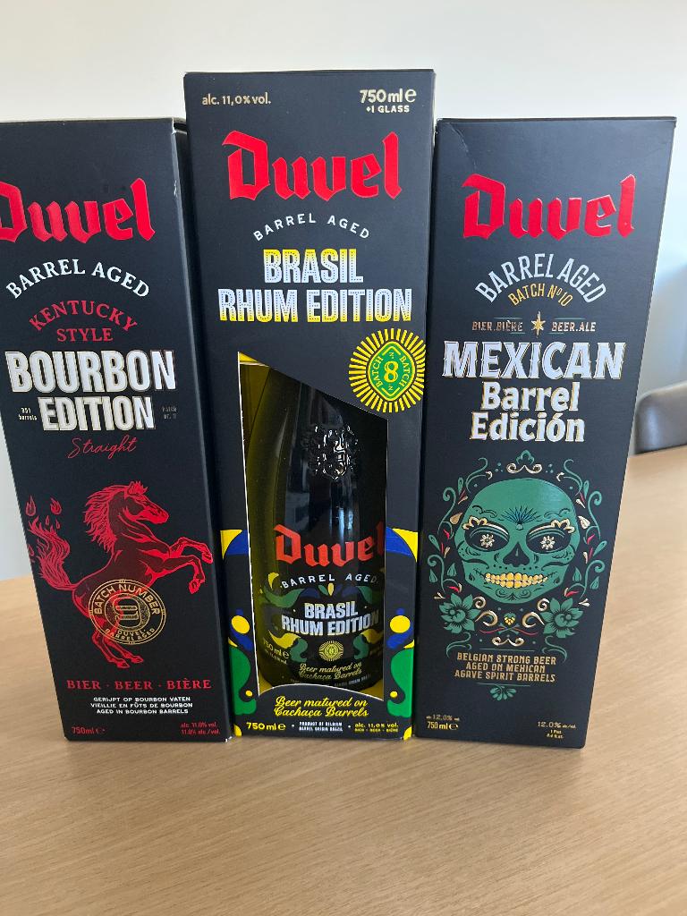 Duvel barrel aged 3 flessen, Enlèvement, Neuf, Duvel