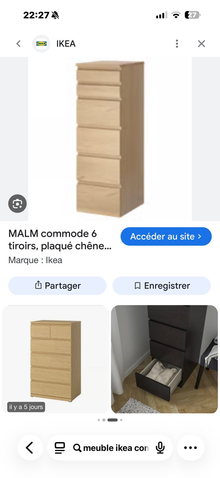 Commode ikea, Ophalen of Verzenden, Zo goed als nieuw