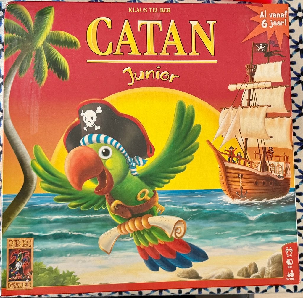 Catan Junior, Hobby en Vrije tijd, Gezelschapsspellen | Bordspellen, Ophalen of Verzenden, Zo goed als nieuw, 999 games